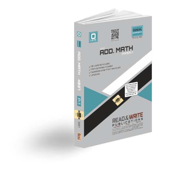 381 Add Mathematics O Level Paper-1 Topical Workbook By Editorial Board