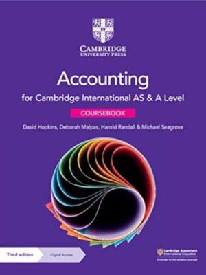 Cambridge Accounting International AS & A Level CourseBook 3rd Edition Original with Digital Access