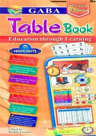 GABA TABLE BOOK